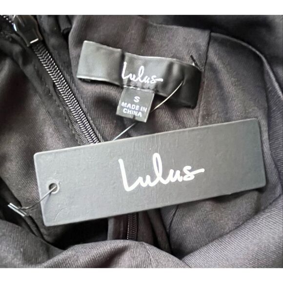 NWT Lulus Check Her Out Black and Purple Sequin Backless Mini Dress, Size Small - Picture 7 of 10